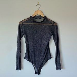Forever 21 Sheer Shine Bodysuit